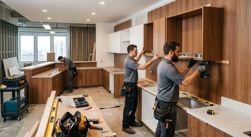 Glazed Cabinets Installation in Carmel, IN
